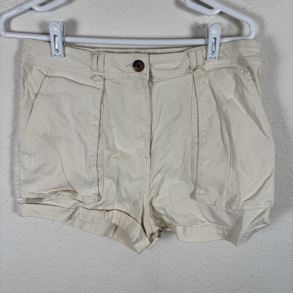 H&M Shorts Denim Womens Size 10 Comfort Casual Solid Small Stains Good